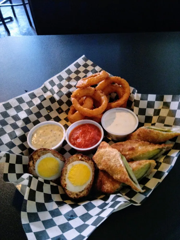 Fried Pickles and Onion Rings